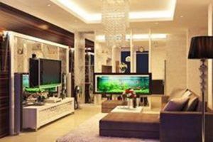 đặt bể cá trong phòng khách