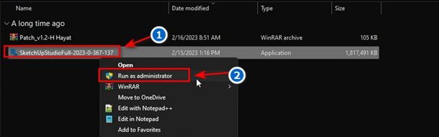 buoc 2 chay file quyen admin