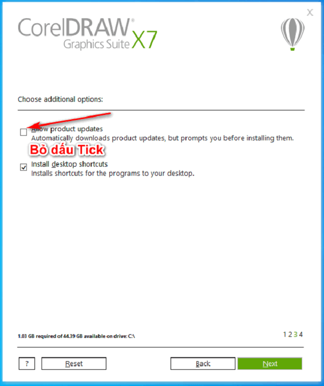 cai dat CorelDRAW X7 6