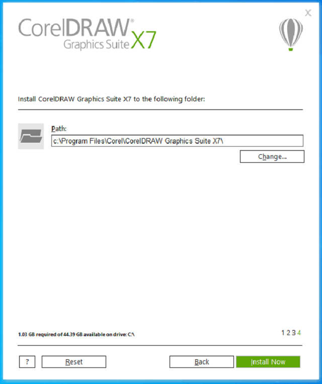 cai dat CorelDRAW X7 7
