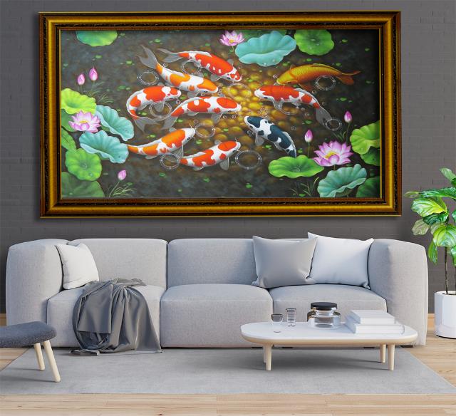 Ý nghĩa phong thủy tranh cá chép