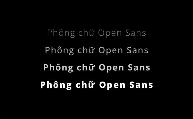Font Open Sans