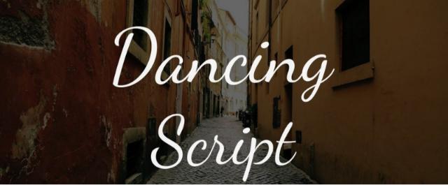 Font Dancing Script