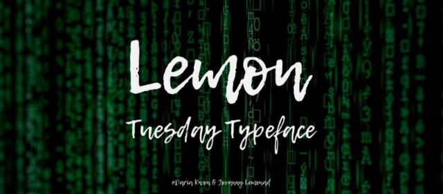 Font SVN Lemon Tuesday