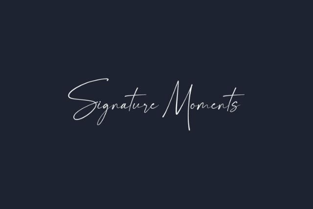 Font Signature Moment