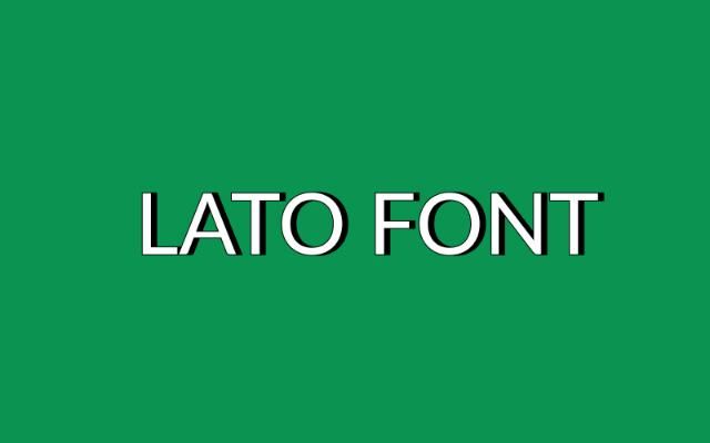 Font Lato 