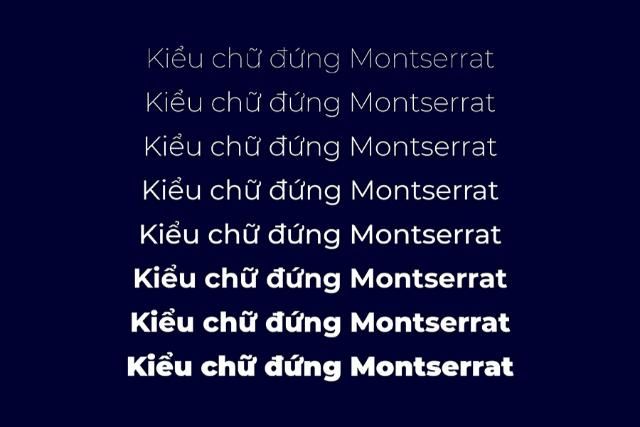 Tải Font Montserrat Việt Hóa miễn phí trọn bộ - Link Google Drive 2 Những tính năng nổi bật của font Montserrat Việt hóa Full