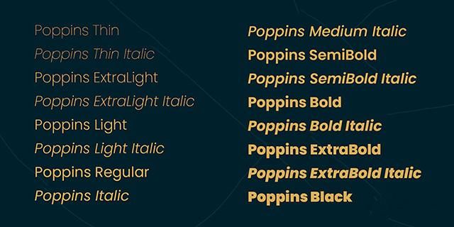 Khả năng tương thích của Font Poppins Việt hóa