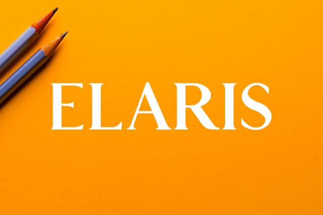 elaris serif free typeface