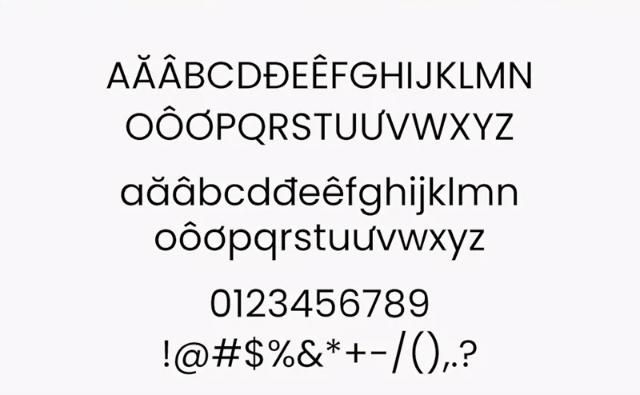 Điểm nổi bật của Font Poppins Việt hóa