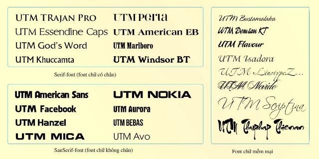font chu utm