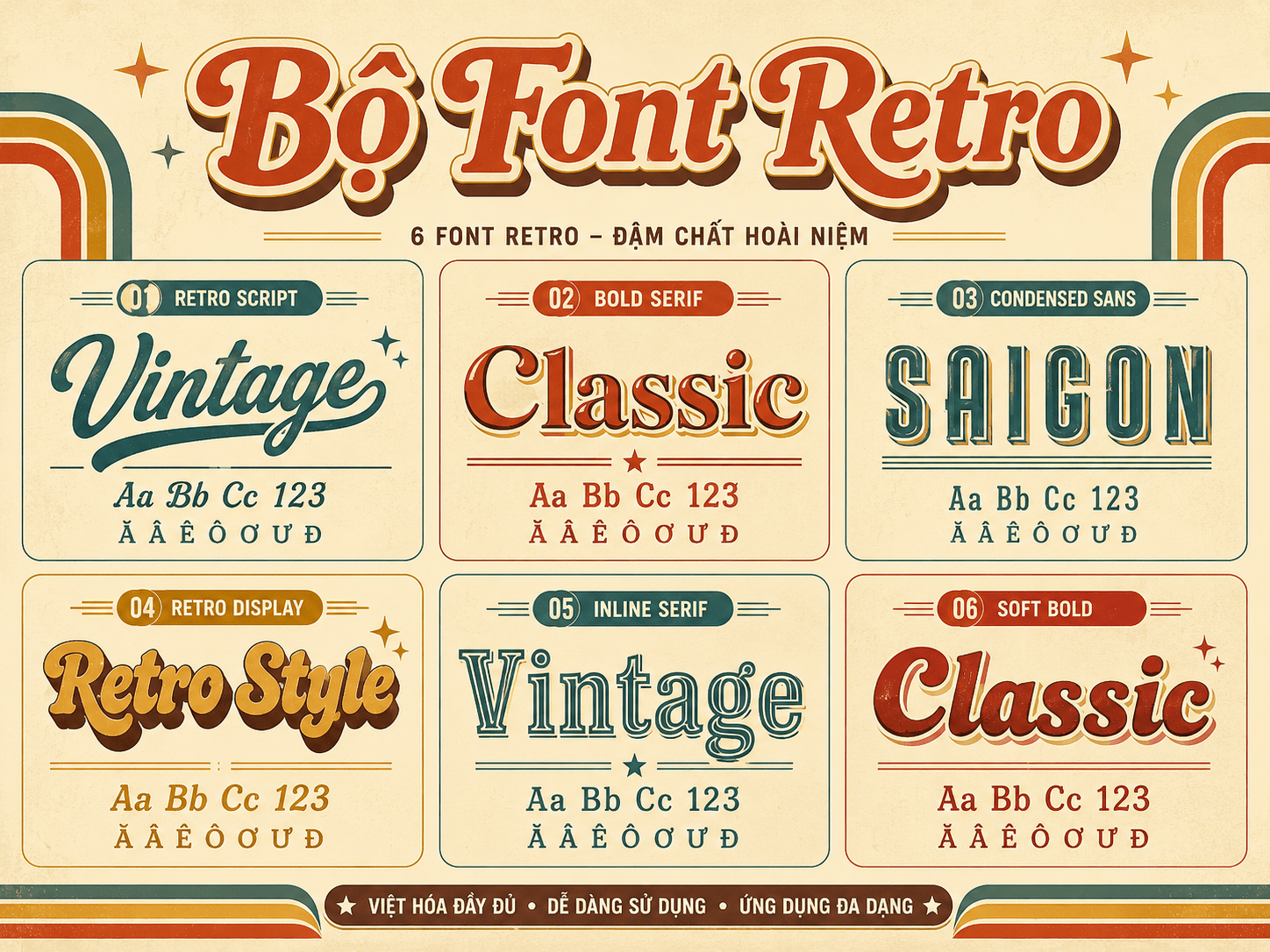 Bộ Font Retro