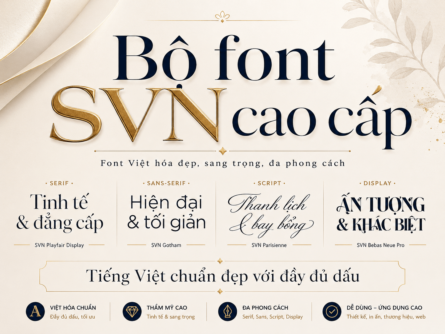 Bộ font SVN cao cấp