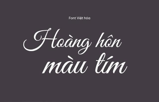 font viet hoa great vibes