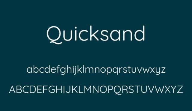 Font Quicksand