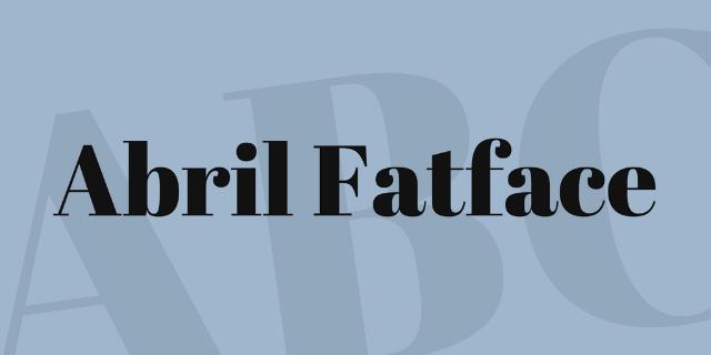 Abril Fatface