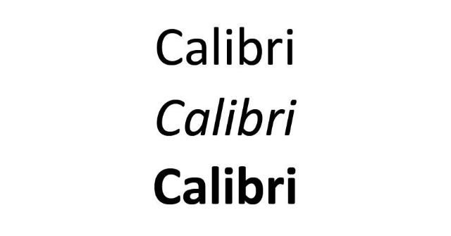 Calibri