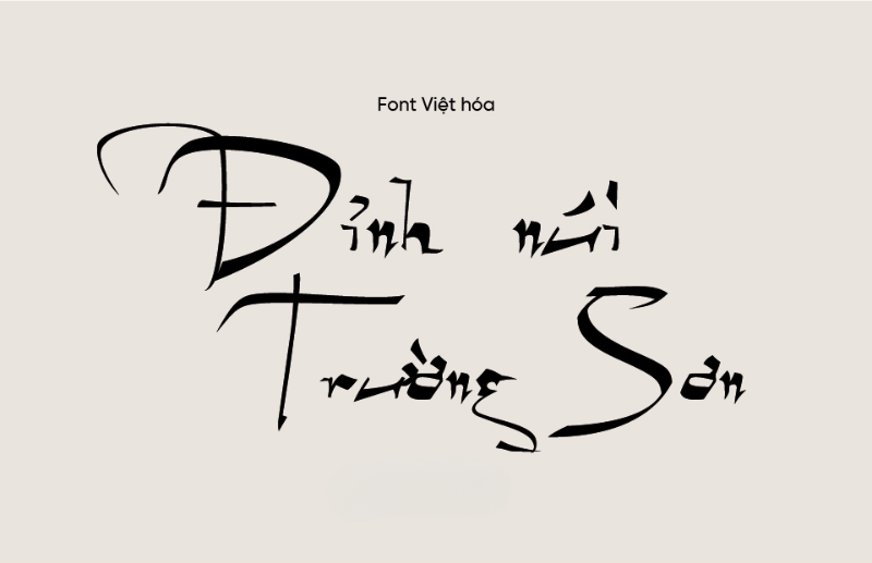 Font MTD Geza Script