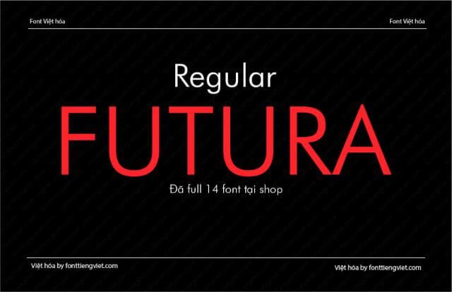 Top 20+ Font chữ quảng cáo Việt Hóa 2026 hút mắt cho biển hiệu 15 Futura