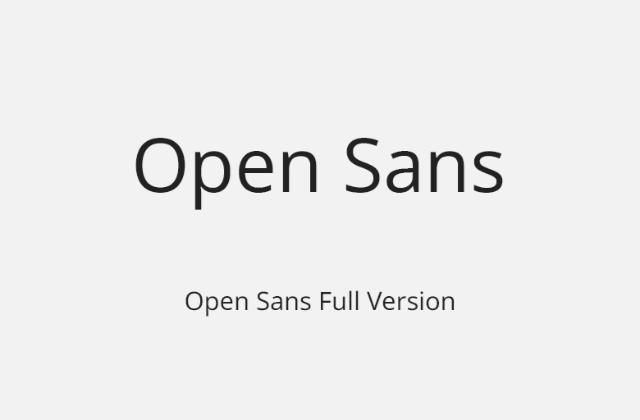 Open Sans