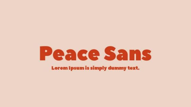 Peace Sans
