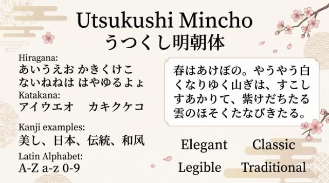 Utsukushi Mincho
