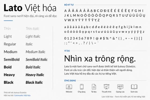 font Lato Viet hoa 2