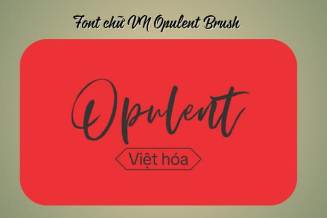 Font VN Opulent Brush